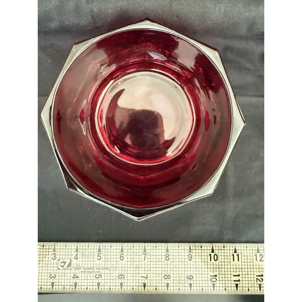 Unmarked red glass